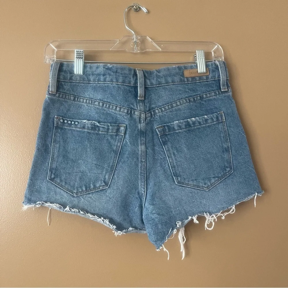 Blank NYC Distressed Blue Denim Cutoff Shorts size 26